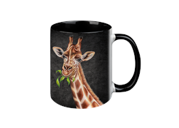 Tasse Black Edition - Giraffe, 330ml