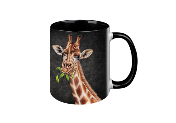 Tasse Black Edition - Giraffe, 330ml