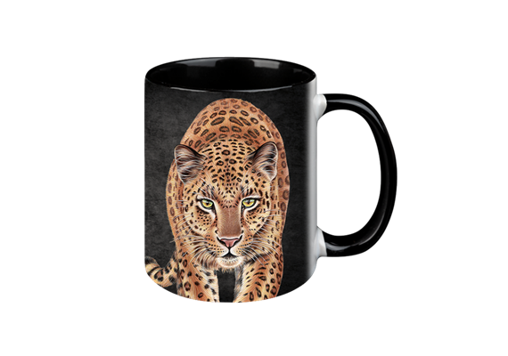Tasse Black Edition - Leopard, 330ml