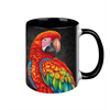 Tasse Black Edition - Papagei, 330ml