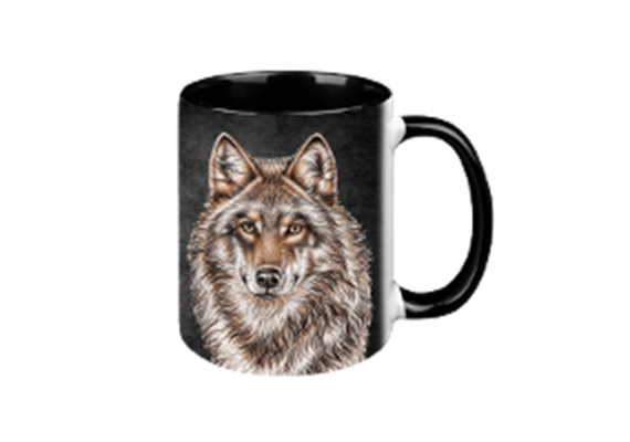 Tasse Black Edition - Wolf, 330ml