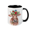 Tasse Blumenkuh, schwarz innen, 330ml