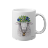 Tasse Blumenschaf, weiss, 330ml