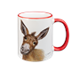 Tasse Esel, rot, 330ml