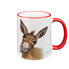 Tasse Esel, rot, 330ml