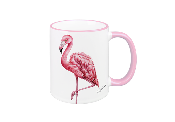 Tasse Flamingo, rosa, 330ml