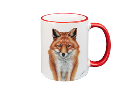 Tasse Fuchs, rot, 330ml
