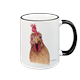 Tasse Huhn, schwarz, 330ml