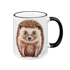 Tasse Igel, schwarz, 330ml