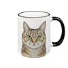 Tasse Katze, schwarz, 330ml