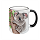 Tasse Koala, schwarz, 330ml