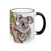Tasse Koala, schwarz, 330ml