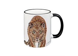 Tasse Leopard, schwarz, 330ml