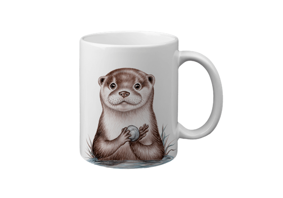 Tasse Otter, weiss, 330ml