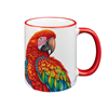 Tasse Papagei, rot, 330ml