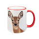 Tasse Reh, rot, 330ml