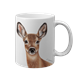 Tasse Reh, weiss, 330ml