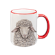 Tasse Schaf, rot, 330ml