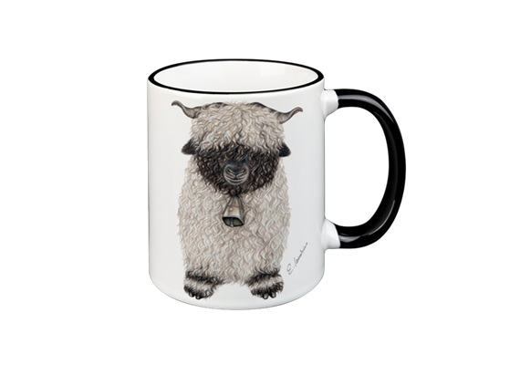 Tasse Schwarznasenschaf, schwarz, 330ml