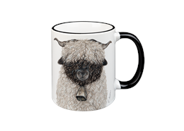Tasse Schwarznasenschaf, schwarz, 330ml