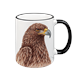 Tasse Steinadler, schwarz, 330ml