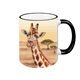 Tasse Wild Giraffe, schwarz, 330ml
