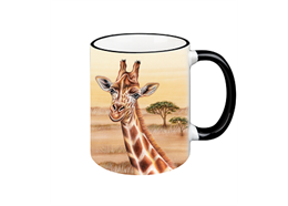 Tasse Wild Giraffe, schwarz, 330ml