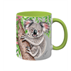 Tasse Wild Koala, hellgrün innen, 330ml