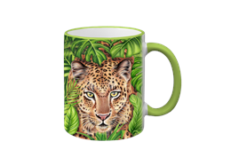 Tasse Wild Leopard, hellgrün, 330ml