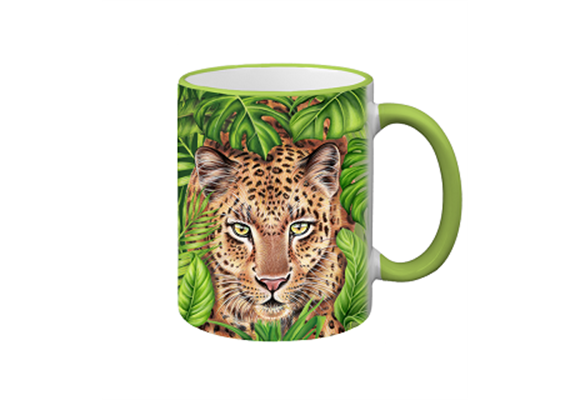 Tasse Wild Leopard, hellgrün, 330ml
