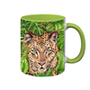 Tasse Wild Leopard, hellgrün innen, 330ml
