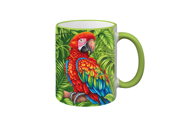 Tasse Wild Papagei, hellgrün, 330ml