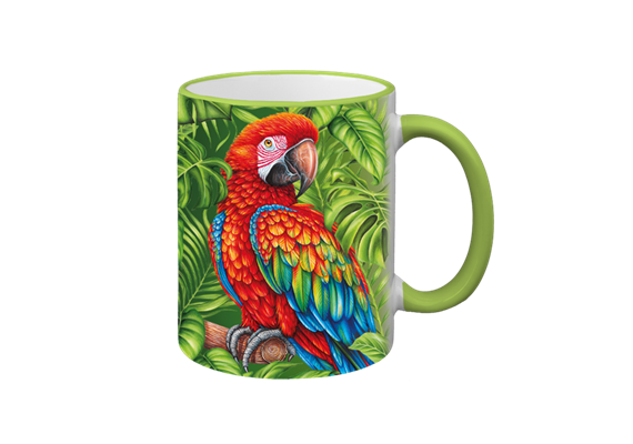 Tasse Wild Papagei, hellgrün, 330ml