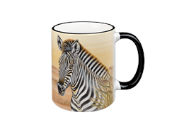 Tasse Wild Zebra, schwarz, 330ml