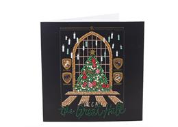 The Great Hall X-Mas, 18x18cm Crystal Art Card