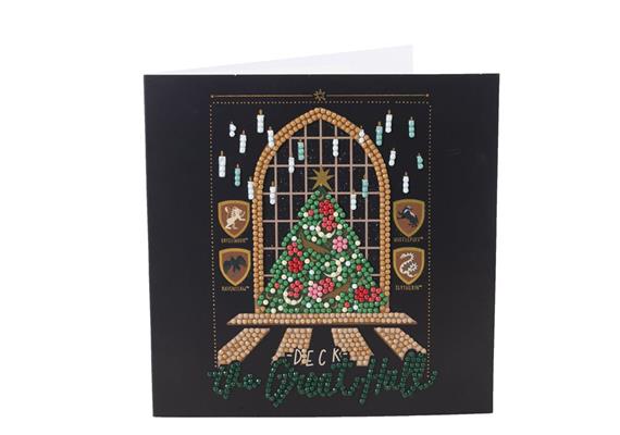 The Great Hall X-Mas, 18x18cm Crystal Art Card