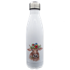Thermoflasche Edelstahl Blumenkuh, weiss 500ml