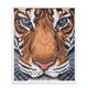 Tiger Gesicht, 21x25cm Bild mit Rahmen Crystal Art
