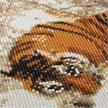 Tiger im Winter, 40x50cm Crystal Art Kit | Bild 3