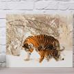 Tiger im Winter, 40x50cm Crystal Art Kit | Bild 4