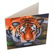 Tiger, Karte 18x18cm Crystal Art | Bild 2