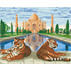 Tiger vor Taj Mahal, 40x50cm Crystal Art Kit