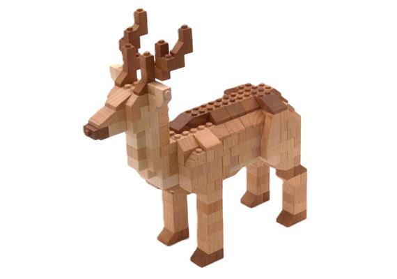 Timblo Holz Klemmbausteine - Hirsch