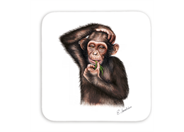 Untersetzer Affe, 9x9cm