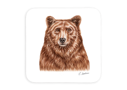 Untersetzer Bär, 9x9cm