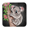 Untersetzer Black Edition, Koala, 9x9cm