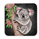 Untersetzer Black Edition, Koala, 9x9cm