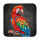 Untersetzer Black Edition, Papagei, 9x9cm