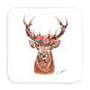 Untersetzer Blumenhirsch, 10 x10cm