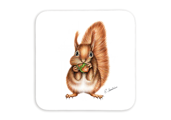 Untersetzer Eichhörnchen 9 x 9cm